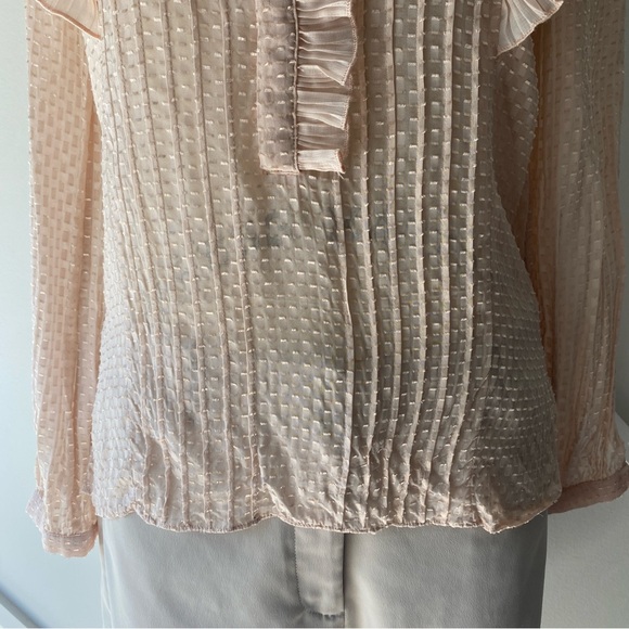Reiss Taylor Pink Ruffle Blouse - 0 - Picture 8 of 15